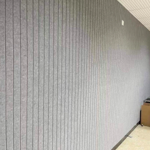 Acoustic paneled wall