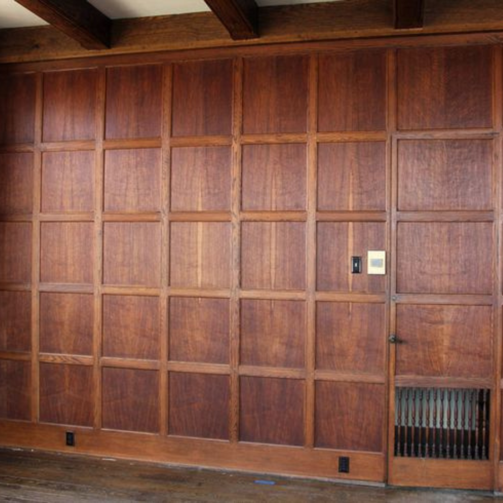 Tudor-style wall paneling