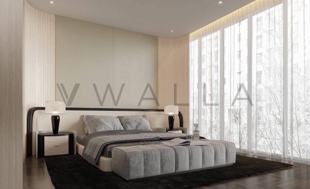 Bedroom fluted Wall Panel Materials